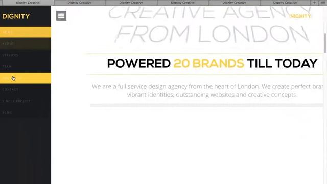 Download 'DIGNITY' - One Page Responsive Wordpress Portfolio Theme смотреть онлайн