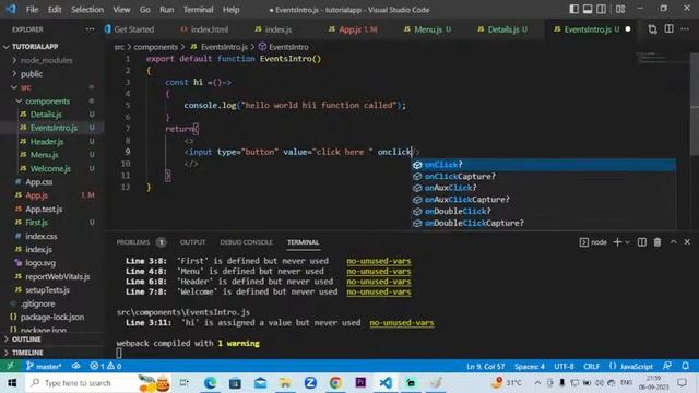 #Lec 4 : Event Handling in React Js | How to handle Events in React js #reactjs #reactjstutorial смотреть онлайн