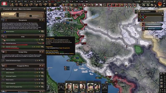 HOI4 Kaiserreich 1.0 | Socialist Republic of Italy| Liberating Austria | Part 6 смотреть онлайн