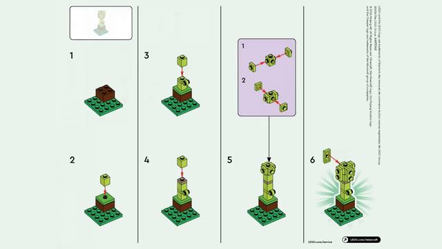 LEGO Instructions | Steve And Baby Panda | 30672 | LEGO Minecraft 2024