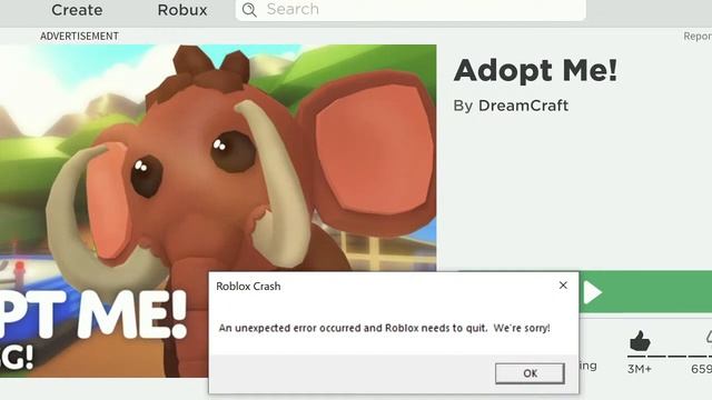 ERROR: Roblox Crash! An Unexpected Error Occurred and Roblox Needs To Quit! We're sorry! HELP Pleas смотреть онлайн