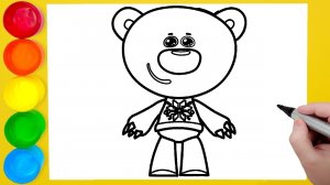 Раскраска для детей ГЕРОИ МУЛЬТИКА Мимимишки - Белая Тучка (Тучка)