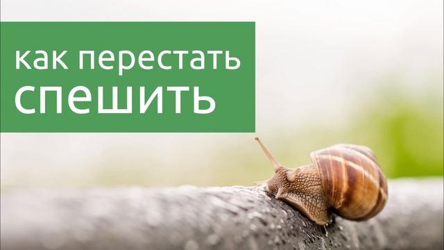 09 Перестать спешить - медленное движение и жизнь без суеты смотреть онлайн