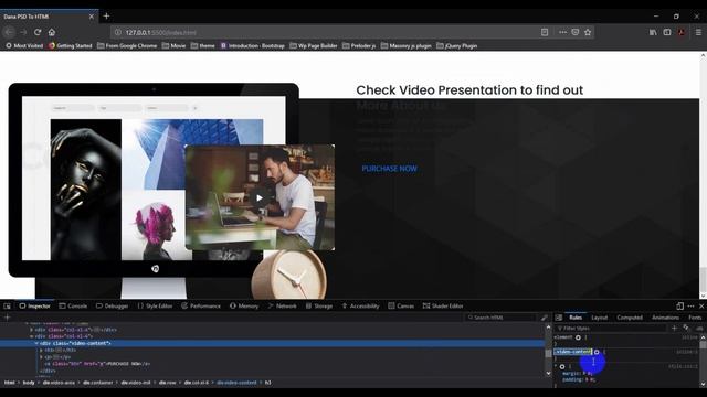 Dana Themeforest PSD To HTML With Bootstrap 4 Part-10 (Video PopUp Area) смотреть онлайн