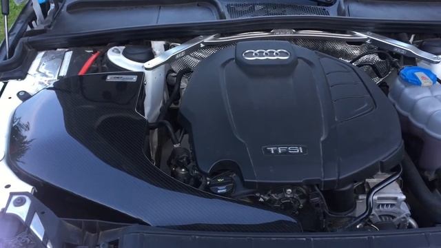 Audi A4 B9 ECS Tuning Carbon fiber cold air intake холодный впуск смотреть онлайн