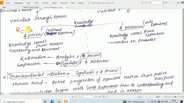 Kant's Philosophy, Kant's Theory of Knowledge, Synthetic a priori Judgement SSB PGT Philosophy смотреть онлайн