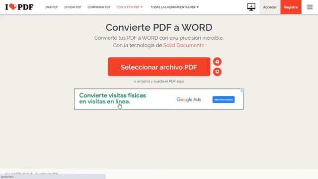 Cómo convertir PDF a Word. I LOVE PDF смотреть онлайн