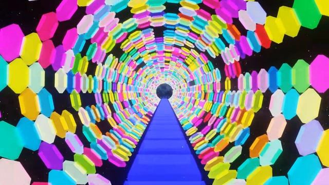 VJ LOOP 2020: Rainbow HEX TUNNEL. (1) смотреть онлайн