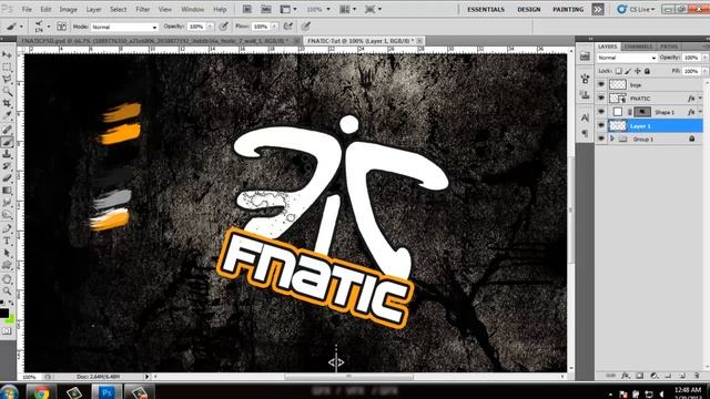 Fnatic logo- Photoshop Tutorijal + PSD смотреть онлайн