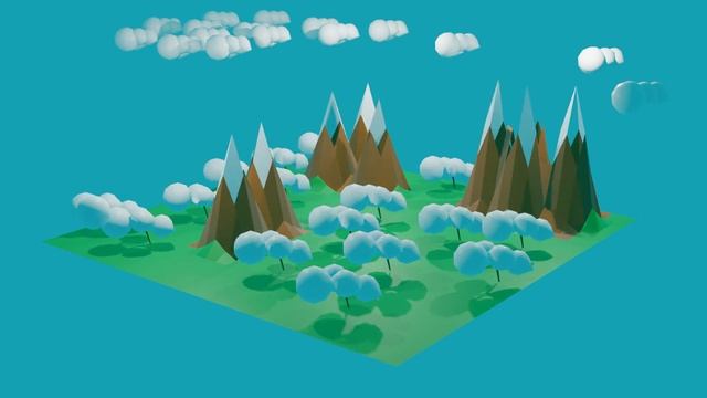 [blender 3d Анимация] - горы смотреть онлайн
