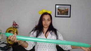 Как сделать цветок из двух воздушных шаров