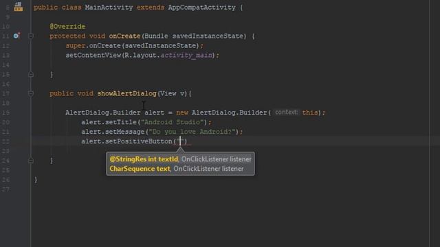 Create AlertDialog - Example | Android Studio смотреть онлайн
