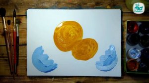 Как нарисовать ЦЫПЛЕНКА красками | Простые рисунки красками | Урок рисования для детей