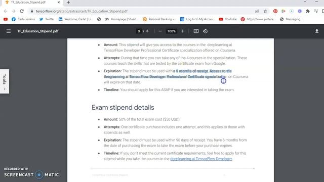 TensorFlow Education Stipend For 50 Percent Off Developer Certificate смотреть онлайн