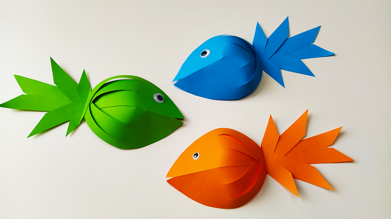 Смешные рыбки из бумаги.mp4 смотреть онлайн