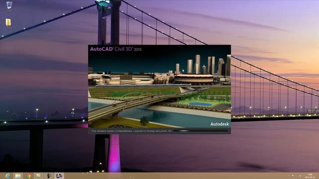 AutoCAD Civil 3D 2013 start-up in Windows 8 смотреть онлайн