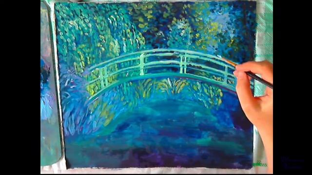 Мастер-класс по живописи маслом по мотивам Клода Моне смотреть онлайн