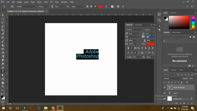 TEXT TOOL Photoshop || Photoshop CLASS :16 || adobe photoshop full course || GRAPHIC DESIGN COURSE смотреть онлайн