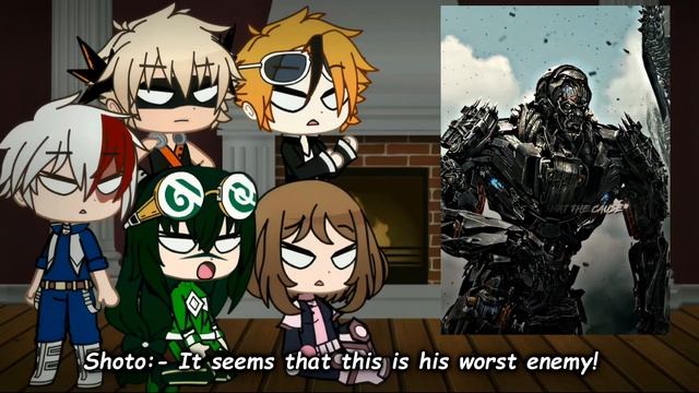 Class 1A react to Deku as Optimus Prime // Gacha React // MHA смотреть онлайн