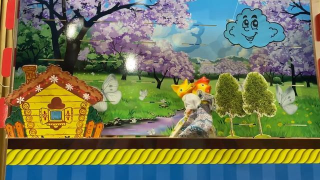 Театральная студия «Золотой ключик» кукольный спектакль на Коми языке «Кот, петух и лиса»