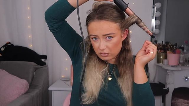 Styling My Hair W/ BABYLISS ROSE BLUSH Curling Wand & MARK HILL Wonder Spray | Bouncy Curls Tutoria