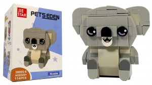 Собираем из ЛЕГО милую КОАЛУ - Jie Star Pets Eden 38005-6