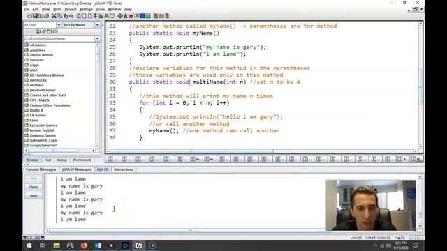 methods in java part 1 смотреть онлайн