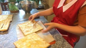 Хрустящий Торт Наполеон из готового слоёного теста  с вкусным Сливочным кремом