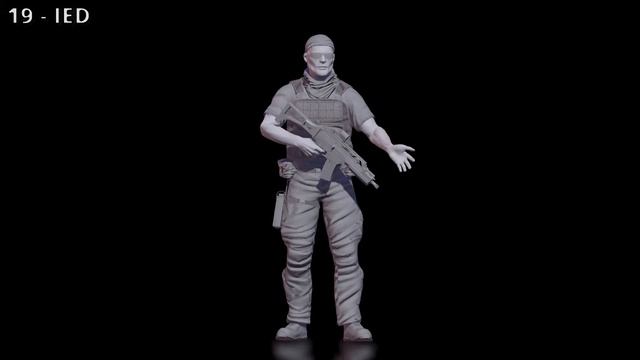 Tactical Hand Signals - iClone 7 Motions смотреть онлайн