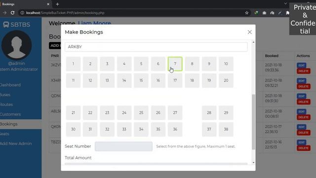 Bus Ticket Booking System Full PHP Project with Source Code смотреть онлайн