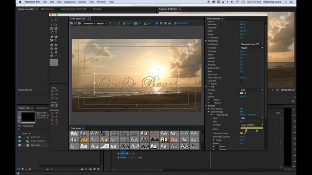 Tutorial Adobe Premiere Pro CC - Episode 26 - Premiere Titles and Photoshop Titles смотреть онлайн