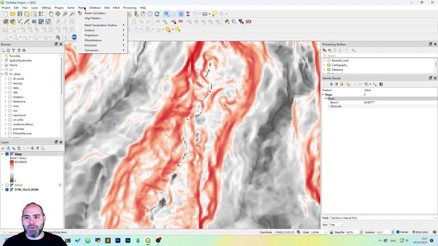 Create a SLOPE MAP with QGIS 3 using a digital terrain model смотреть онлайн