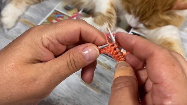 Узоры спицами. Рельефный узор. Knitting patterns. Embossed pattern. смотреть онлайн