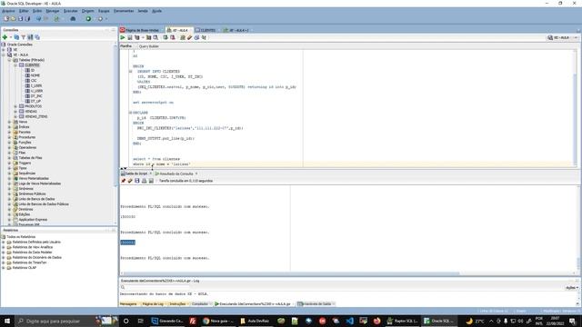 Aula 23 - ORACLE - Procedures - Avançado (Part 1) смотреть онлайн