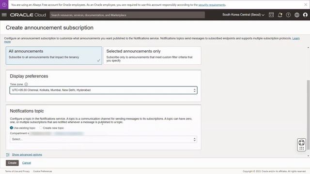 How to Use OCI Console to Subscribe for Announcements смотреть онлайн