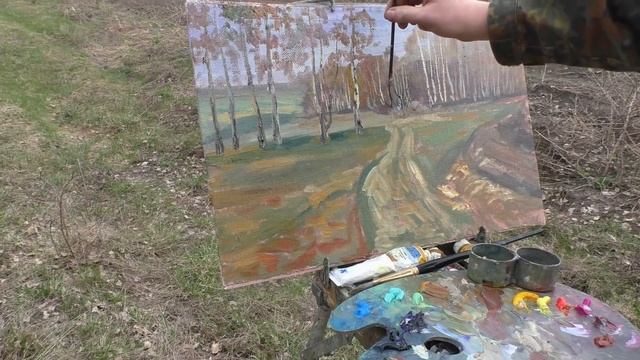 Живопись на пленэре, ЭТЮД ► Как нарисовать пейзаж с натуры смотреть онлайн