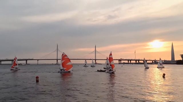 Петровская коса. Стоянка яхт смотреть онлайн