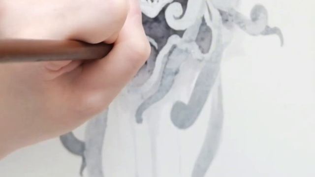 水彩画，Serene Pencil Tracing ASMR - A Three-Minute Escape，Painting Sound смотреть онлайн