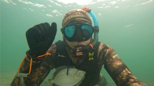 Подводная охота в Азовском море на камбалу Глосс. Ноябрь 2022г.