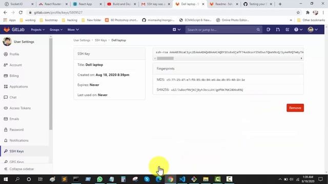 Gitlab | How to add ssh key on gitlab and github смотреть онлайн