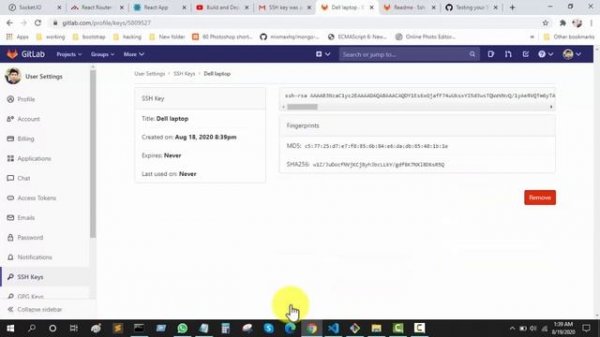 Gitlab | How to add ssh key on gitlab and github