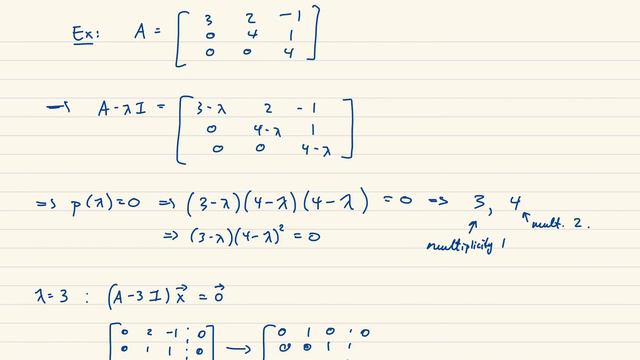 Example: Computing Eigenvalues of [3,2,1|0,4,1|,0,0,4] смотреть онлайн