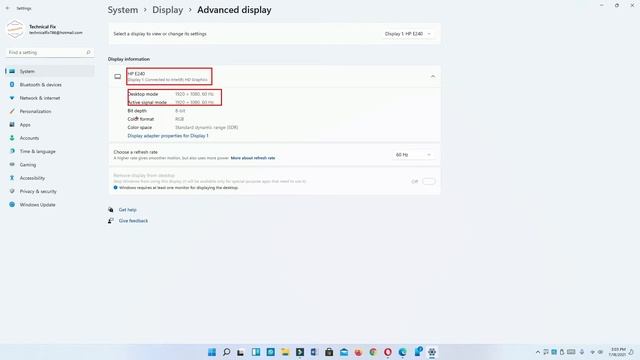 How to Check the Hertz of a Monitor on Windows 11 | How to Find Monitor Refresh Rate (hz) Windows 1 смотреть онлайн