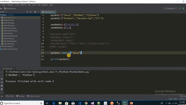 Python Sets | Python Tutorial | Part-13 смотреть онлайн