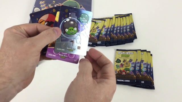 Angry Birds Space Trading Cards starter pack and 25 packets unboxed смотреть онлайн