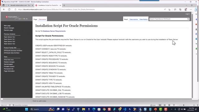 Installing ER Studio Repository on Oracle Database смотреть онлайн