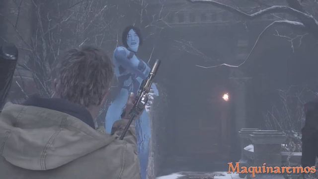 Lady Dimitrescu Mod Cortana Halo Third Person DLC Resident Evil 8 Village Winters' Expansion смотреть онлайн