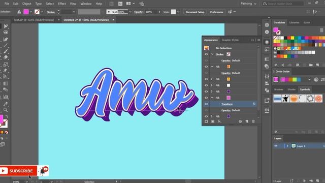 Modern vintage text effect in illustrator tutorial смотреть онлайн
