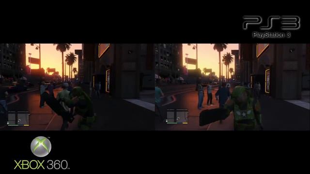 GTA 5 - Сравнение графики PS3 vs Xbox360 смотреть онлайн
