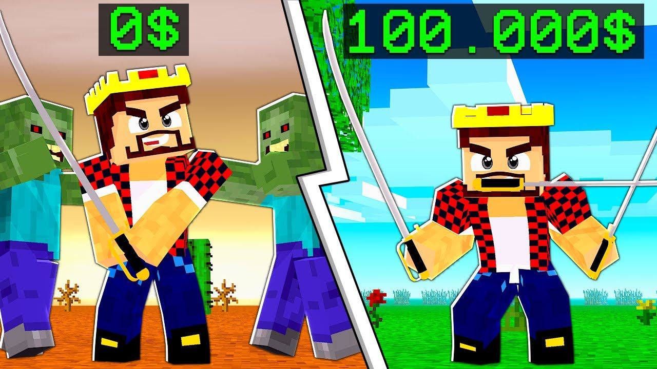 САБЛЯ ЗА 1$ ПРОТИВ САБЛИ БОГА ЗА 1.000.000$ В МАЙНКРАФТ! смотреть онлайн